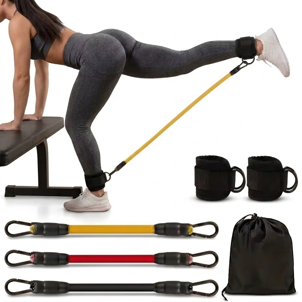 Yoga Fitness Resistance Band - مجموعة أربطة مقاومة للكاحل مكونة من