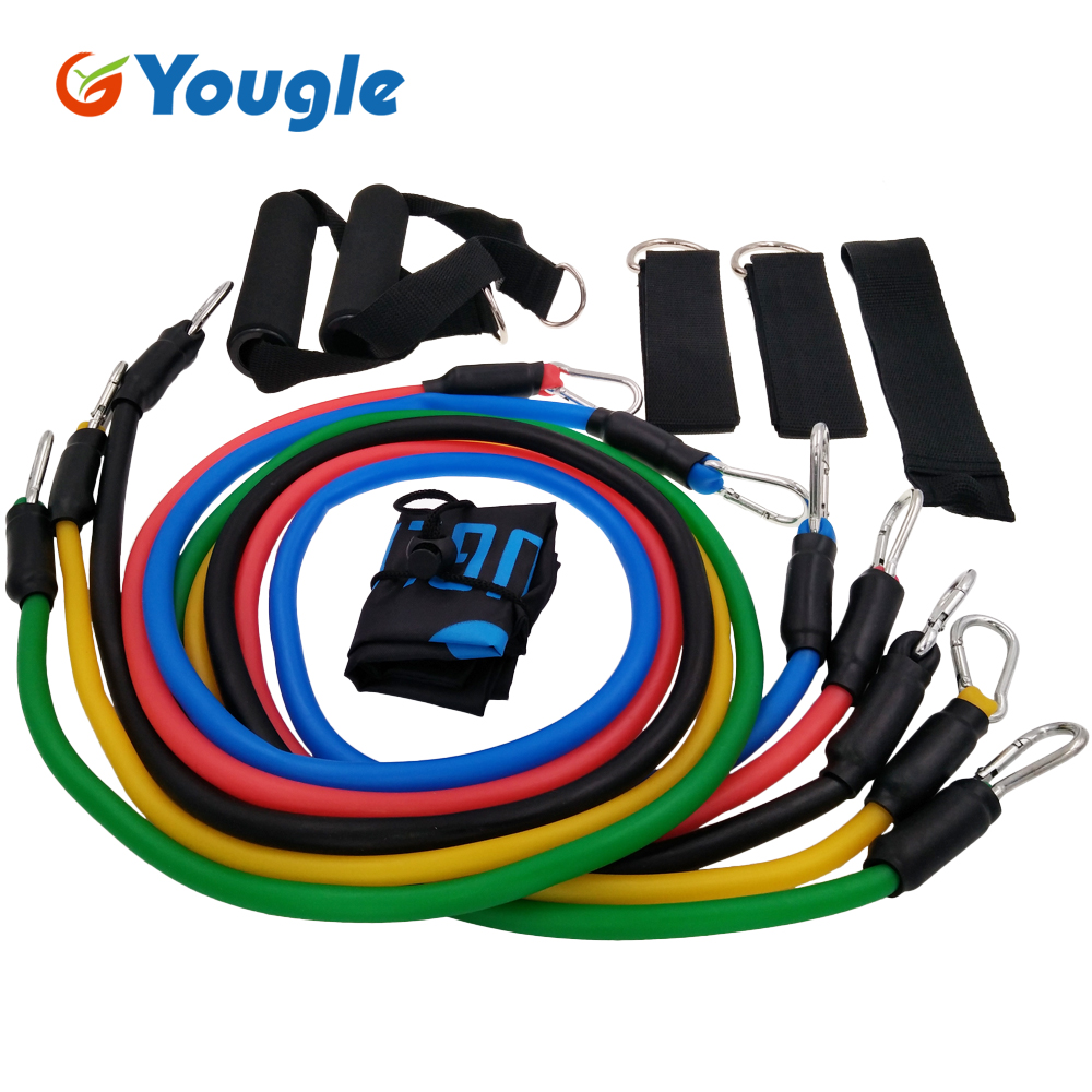 Yoga Fitness Resistance Band - YOUGLE-حبل جر للياقة البدنية ، 11