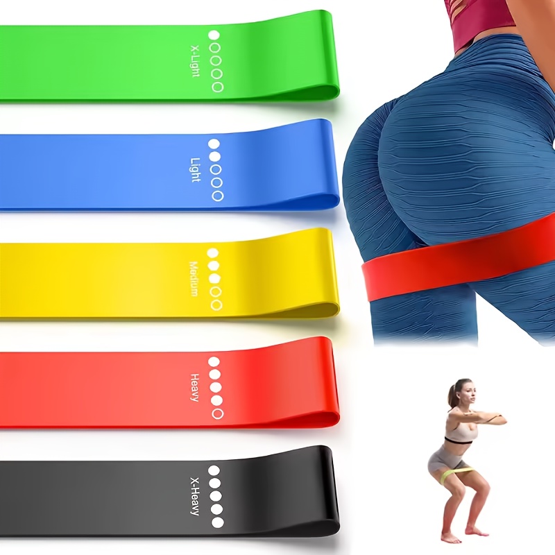 5 قطع من أربطة المقاومة للياقة - مراجعة Yoga Fitness Resistance Band وسعره