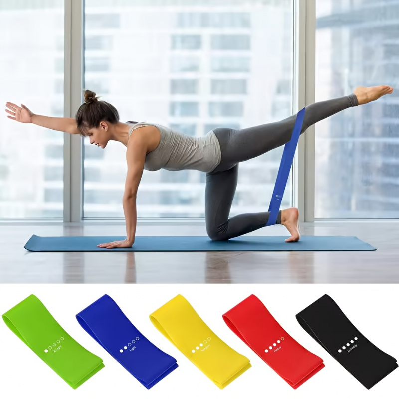 5 قطع من أربطة المقاومة للياقة - مراجعة Yoga Fitness Resistance Band وسعره