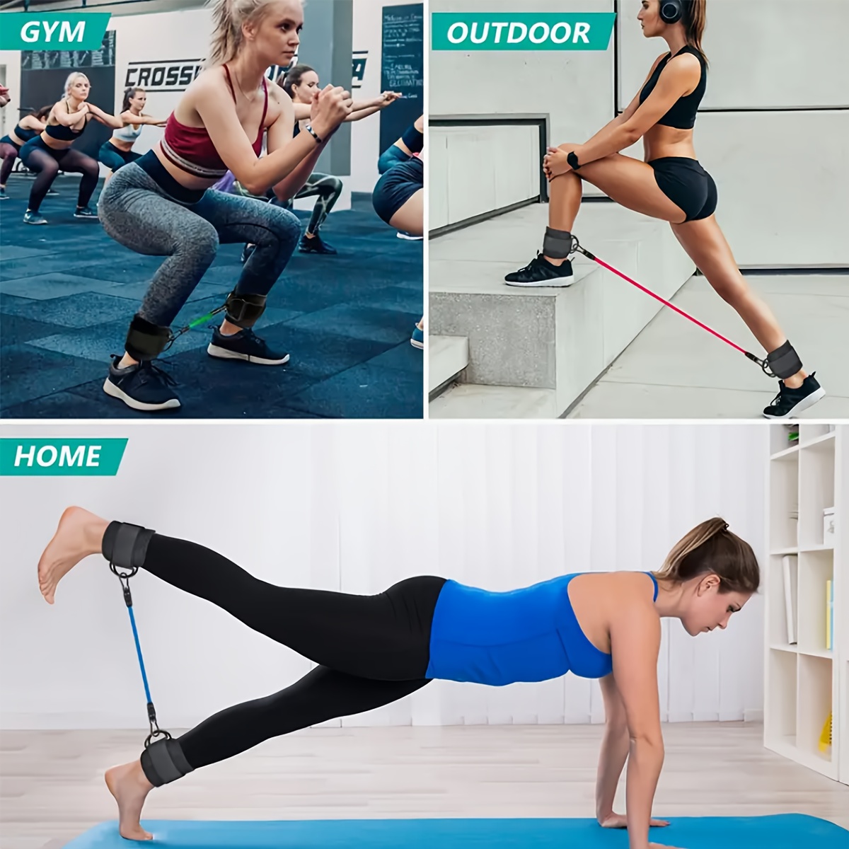 مجموعة أربطة مقاومة للكاحل مكو - مراجعة Yoga Fitness Resistance Band وسعره