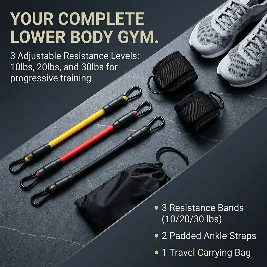 مجموعة أربطة مقاومة للكاحل مكو - مراجعة Yoga Fitness Resistance Band وسعره