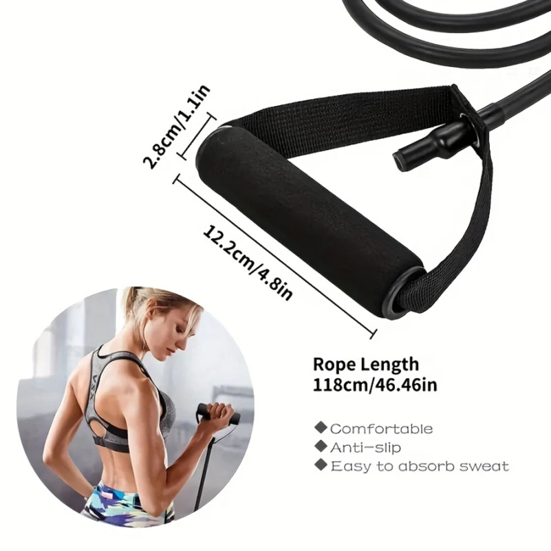 1 قطعة من أشرطة المقاومة ذات 4 - مراجعة Yoga Fitness Resistance Band وسعره