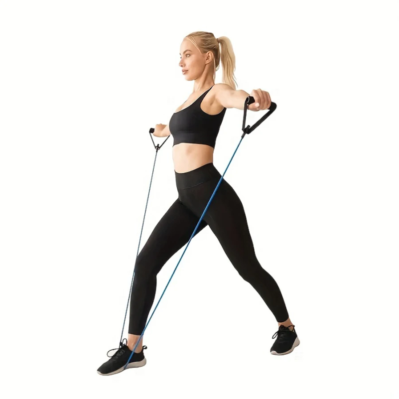 1 قطعة من أشرطة المقاومة ذات 4 - مراجعة Yoga Fitness Resistance Band وسعره