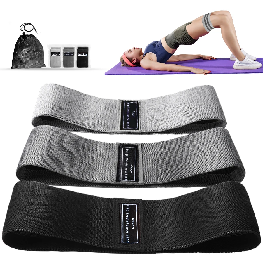 أربطة مقاومة مرنة من القماش لت - مراجعة Yoga Fitness Resistance Band وسعره