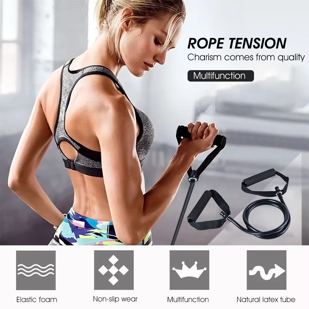 أربطة مقاومة بمقابض، تصميم حبل - مراجعة Yoga Fitness Resistance Band وسعره