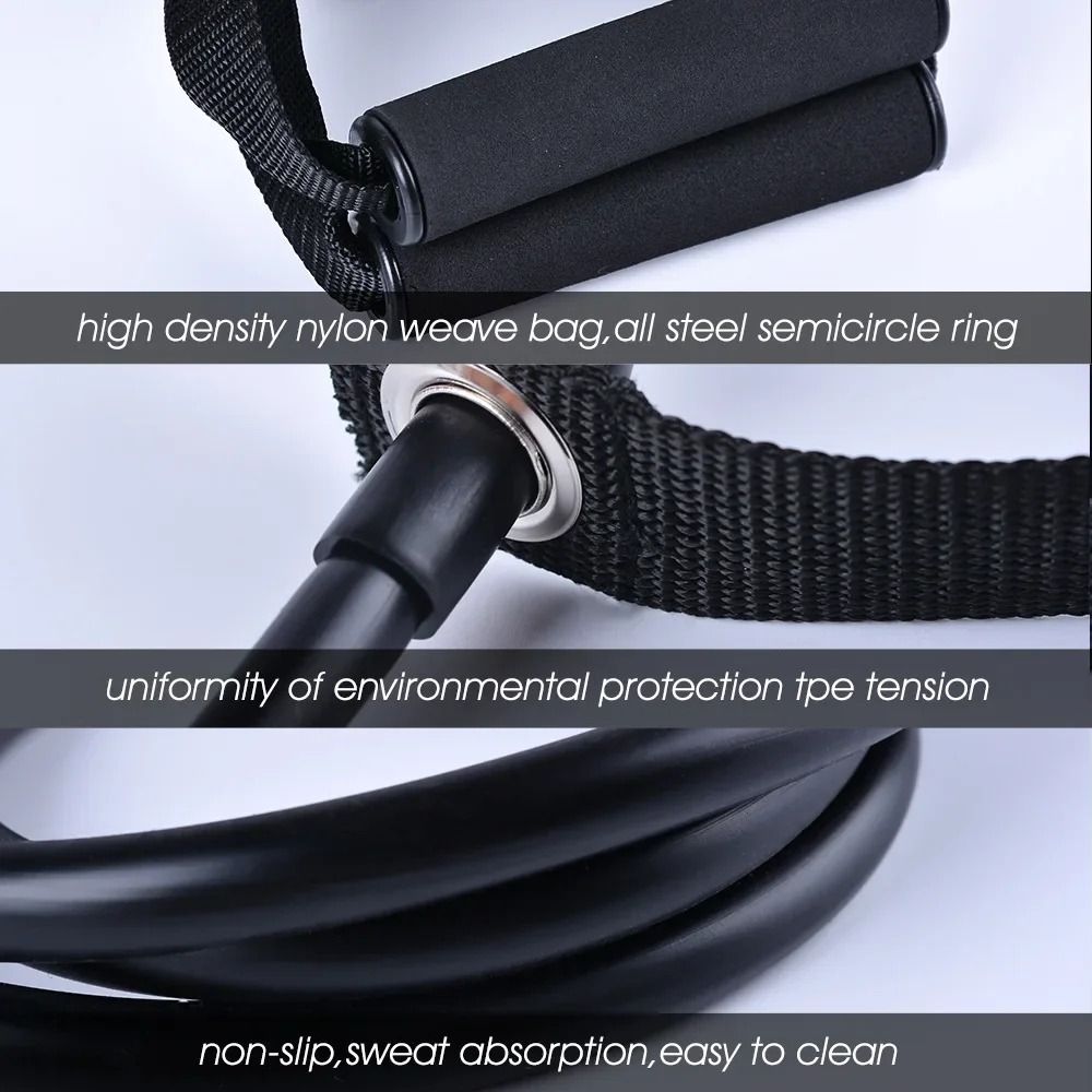أربطة مقاومة بمقابض، تصميم حبل - مراجعة Yoga Fitness Resistance Band وسعره